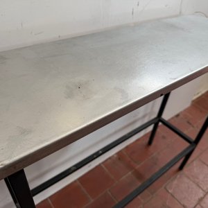 Mesa de Servicio Industrial Acero Inoxidable 80x25x74cm - imagen 2