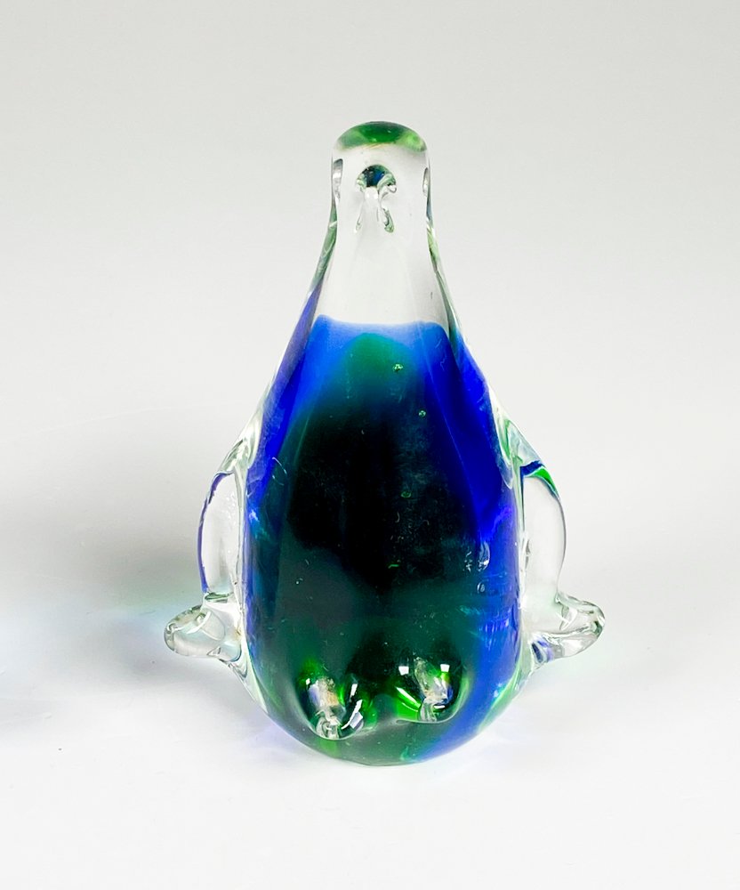 Dos figuras de cristal murano, ave y pescado - imagen 2