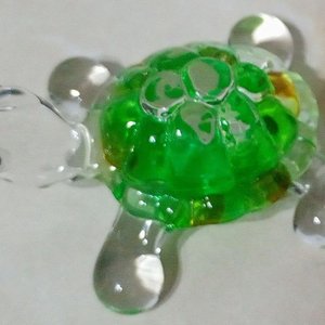 Figura Tortuga de Cristal Soplado a Mano - Decoración Coleccionable - imagen 4