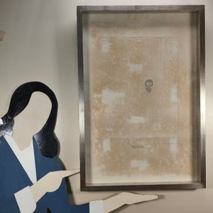 Obra de Alfredo Testoni: "Muro de Montevideo", Técnica Mixta Repujada con Detalles Plateados - imagen 10