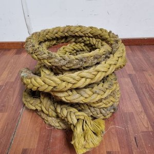 Soga Marina o Portuaria de 12 Metros de Largo, Trenzada y Rústica - imagen 1