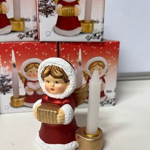 Lote de 10 Ángeles Decorativos con Portavelas - imagen 2