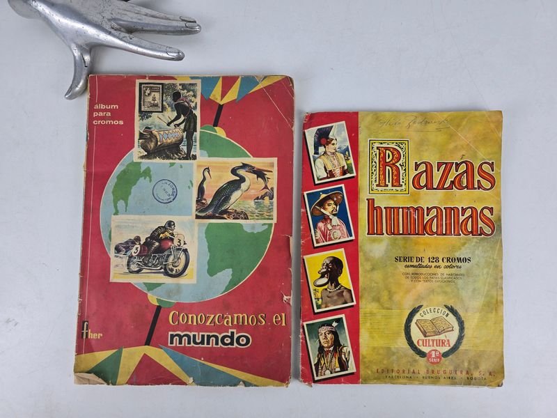 Álbumes de Cromos "Conozcamos el Mundo" y "Razas Humanas" (1960s)