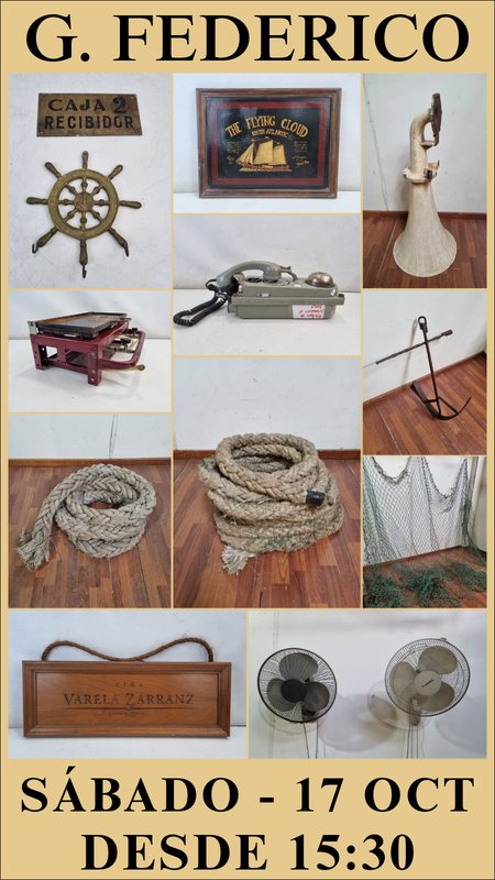 Lote de Artículos Náuticos y Decorativos Vintage