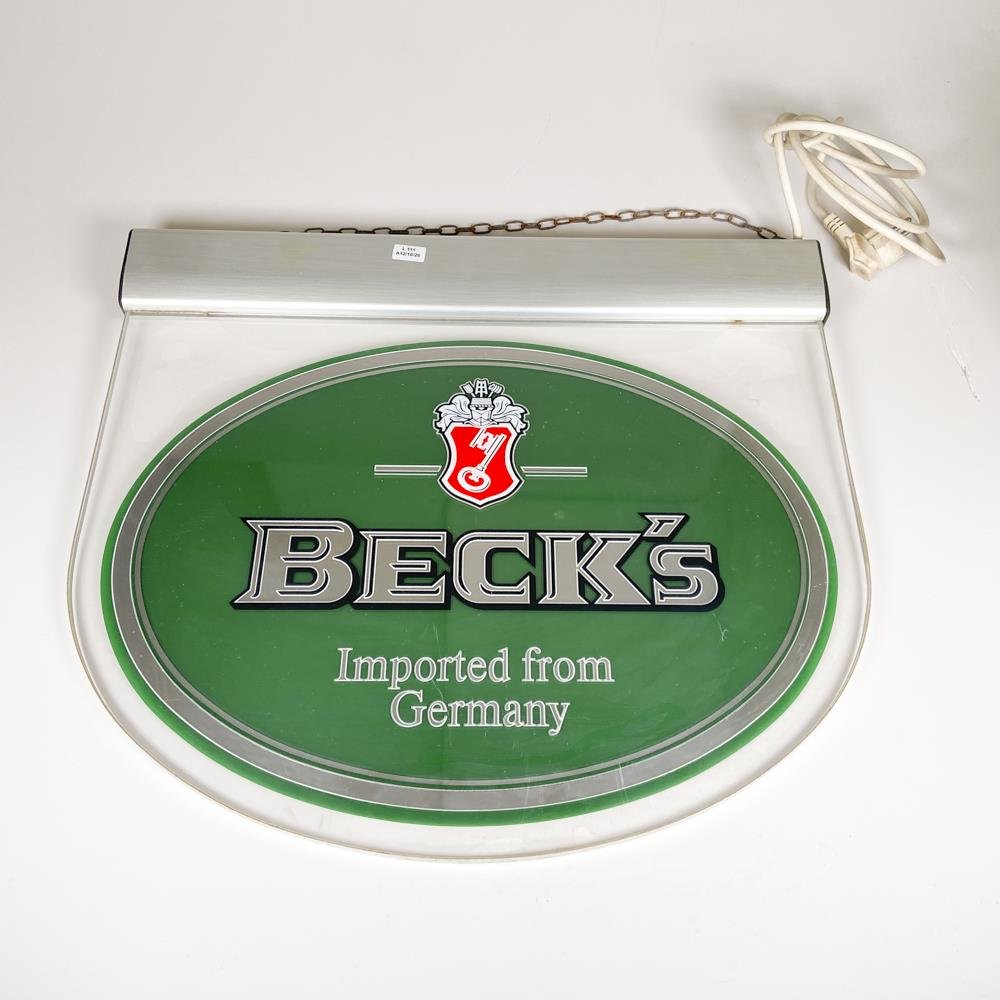 Cartel Luminoso "Beck's Imported from Germany"