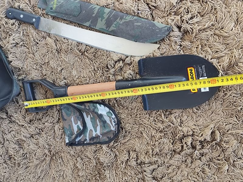 Kit de herramientas de campo con funda de camuflaje y cierre de cremallera - imagen 7