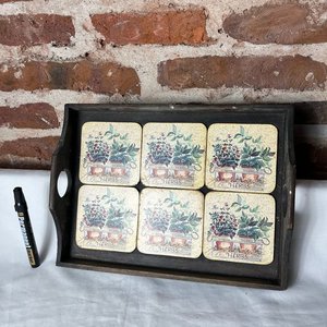 Bandeja Decorativa con Azulejos de Hierbas - imagen 1