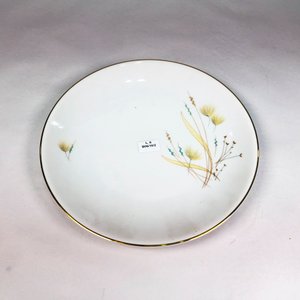 Plato de Porcelana Alemana Blanco con Diseño Floral y Borde Dorado - imagen 3