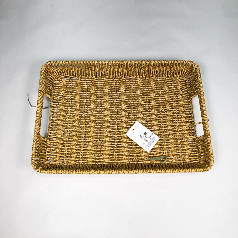 Bandeja Rectangular Tejida Estilo Ratán 35x25 cm