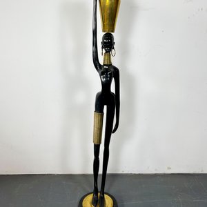 Lote siguiente: Escultura "Dama Africana" en Metal y Bronce por Karl Hagenauer (c. 1970)