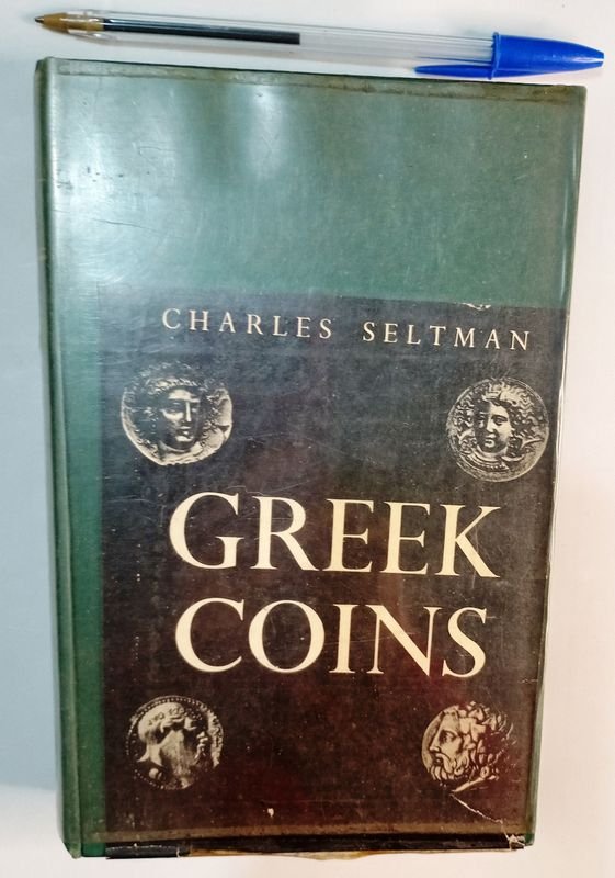 Libro "Greek Coins" de Charles Seltman, tapa dura, en inglés