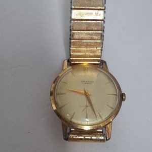 Reloj Pulsera Clásico Dorado Orator 17 Jewels - imagen 2