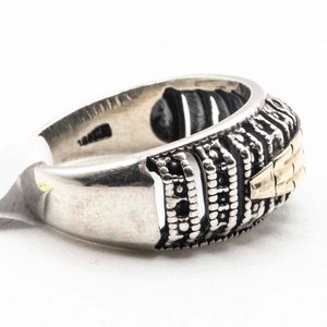 Anillo de Plata con Detalles en Oro - imagen 2