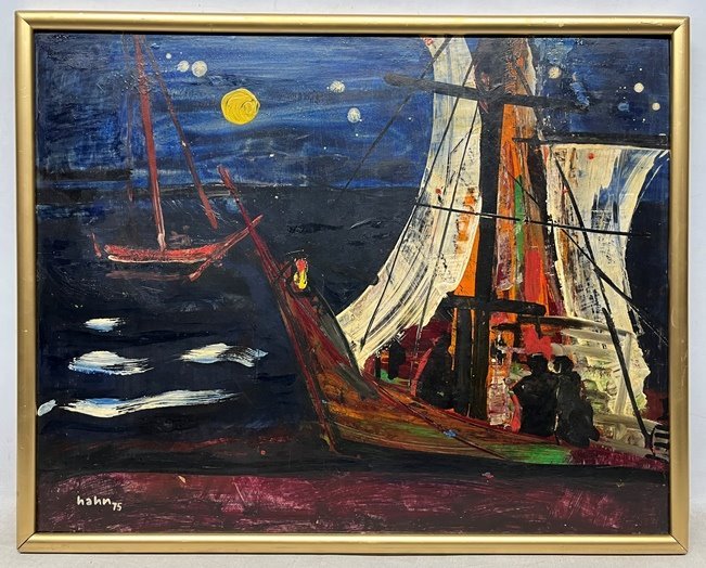 Lote anterior: Pintura de C. J. Hahn "Happy Night"