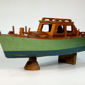 Maqueta de Yate en Madera Verde - 61 cm - imagen 3