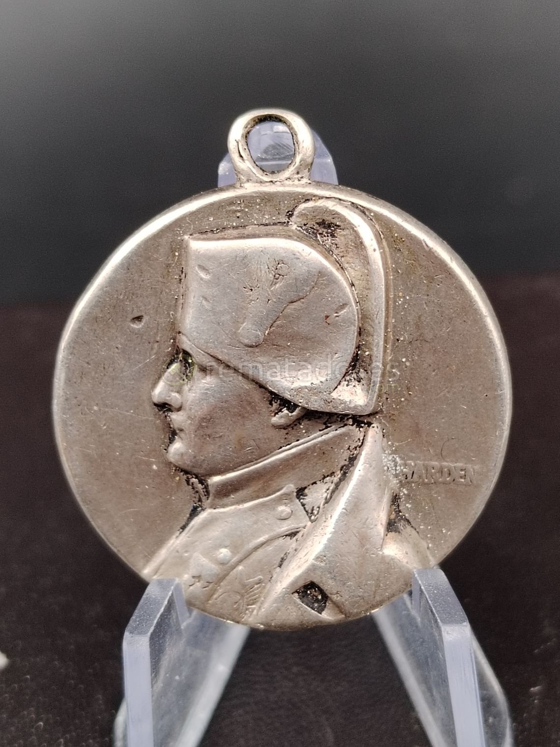 Medalla conmemorativa perfil Napoleón Bonaparte
