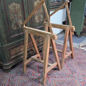 Par de Caballetes de Madera para Mesa de Arquitectura - imagen 4