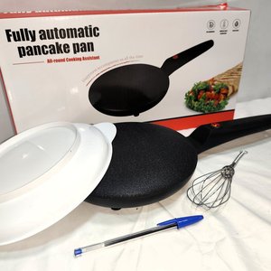 Panquequera Eléctrica Automática Nueva en Caja con Batidor y Plato - imagen 3