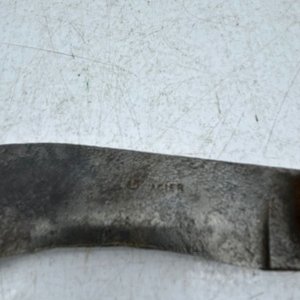 Navaja Francesa Antigua Hoja Acero Carbono Mango Madera - imagen 3