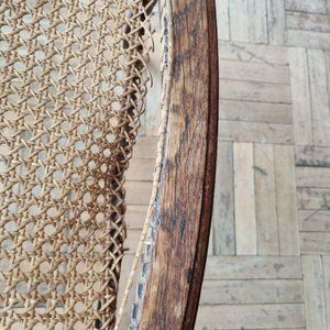 Set de 3 Sillones de Madera con Asiento de Esterilla para Restaurar - imagen 6