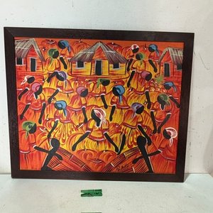 Lote anterior: Cuadro Decorativo con Escena Folclórica y Figuras Danzantes
