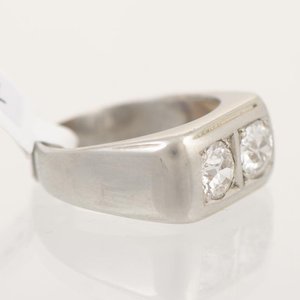 Anillo de Oro 18k con Dos Brillantes de 1Ct Aprox. - imagen 2