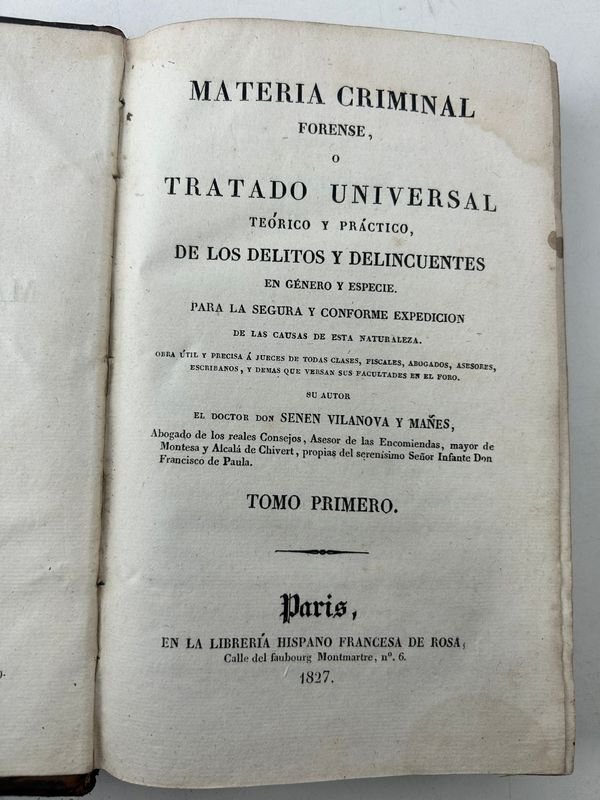 Libros de Derecho Penal del Siglo XIX - imagen 2
