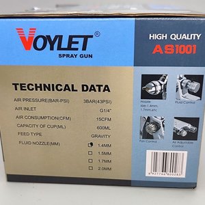 Pistola de Pintar Voylet AS1001 HVLP Profesional - imagen 5