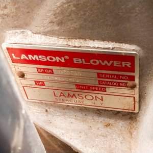 Centrifugadora Industrial Lamson Blower Verde Sobre Ruedas - imagen 4