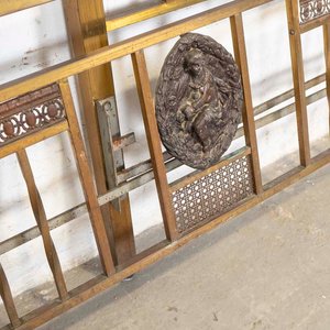 Respaldo y Piecera de Bronce para Cama de Dos Plazas con Medallones - imagen 2