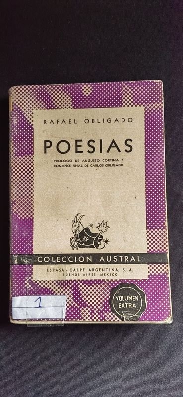 Poesías de Rafael Obligado - Colección Austral, 1ª Edición