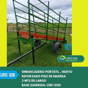 Lote siguiente: Embarcadero Portátil Reforzado con Piso de Madera
