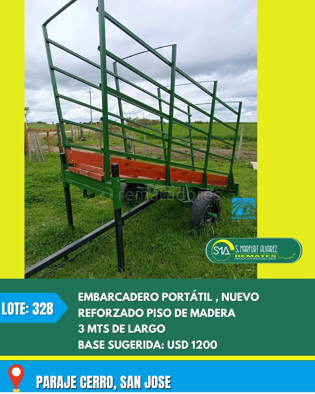 Embarcadero Portátil Reforzado con Piso de Madera