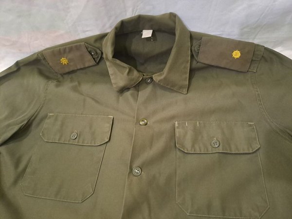 Camisa Militar de Alférez Antigua de Colección - imagen 2
