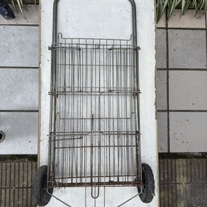 Carrito de Compras Metálico Plegable con Ruedas - imagen 2
