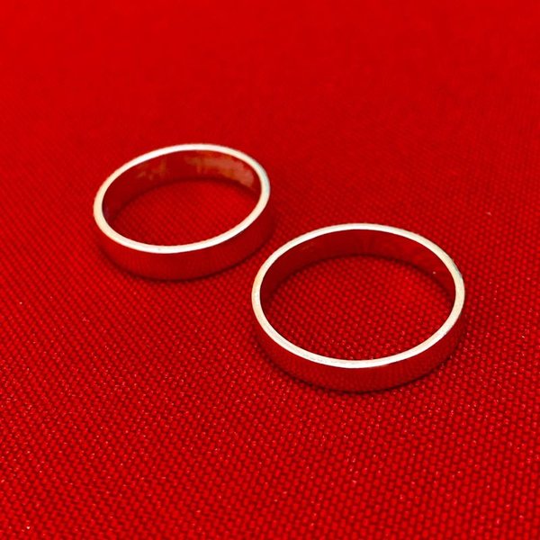 Dos alianzas de plata para mujer - imagen 5