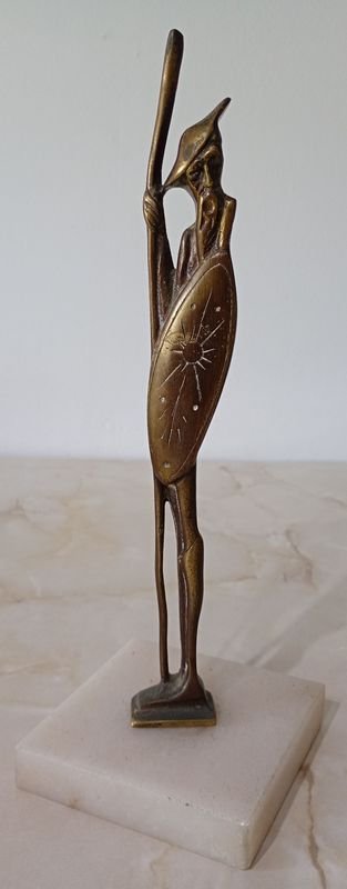 Estatuilla del Quijote en Bronce con Base de Mármol - imagen 4
