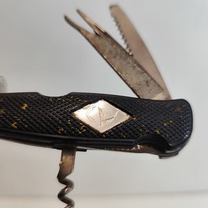 Cuchillo Multiuso Solingen Vintage con Grabado "CL" - imagen 4
