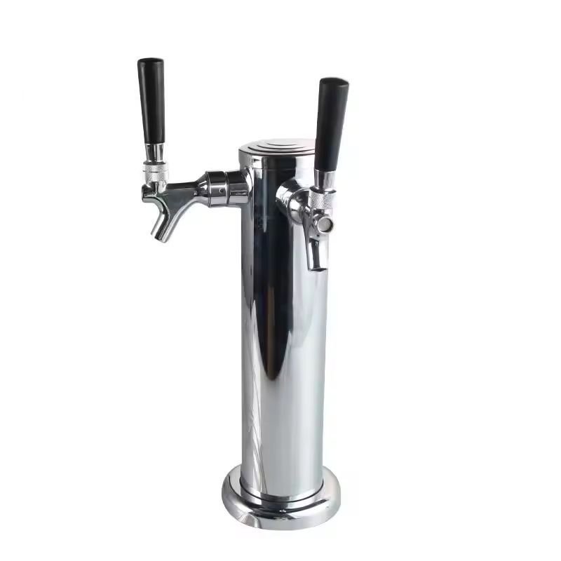 Torre doble grifo para cerveza artesanal