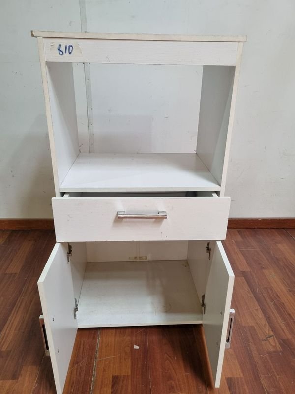 Mueble Auxiliar Para Horno Y Microondas Blanco - imagen 2