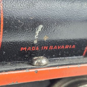 Tren de Juguete Antiguo con Vagones y Rieles Alemanes - imagen 4