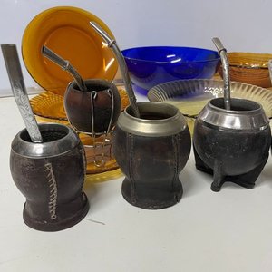 Set de Mate y Vajilla: 5 Mates, 4 Bombillas, 4 Bowls, 3 Platos y Más - imagen 11