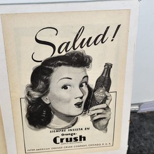 Láminas Antiguas Originales "Salud!" Orange Crush - imagen 3