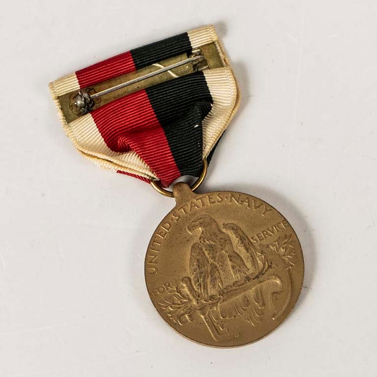 Condecoración de bronce con cinta Servicio de Ocupación de la Armada de Estados Unidos. - imagen 2