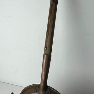 Sartén Antigua de Cobre con Mango Largo de Madera - imagen 3