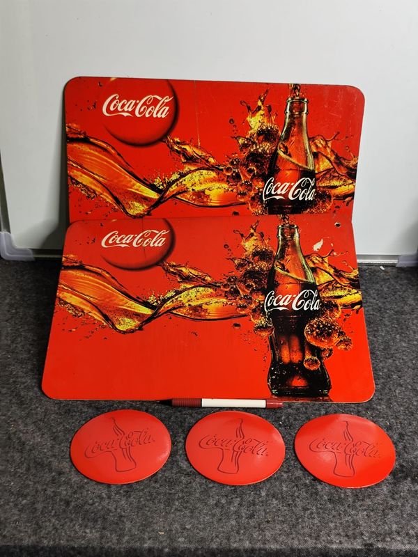 Set Coca-Cola: 2 Individuales y 3 Posavasos Vintage