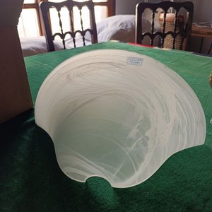 Plafones Italianos de Murano en Vidrio Blanco y Gris, Nuevos en Caja - imagen 3