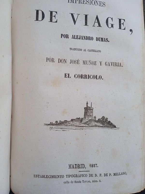 Dos libros antiguos de Alejandro Dumas en un tomo - imagen 3