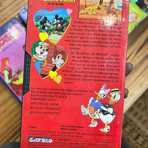 Lote de 4 VHS Clásicos Disney: Te Quiero Mickey, Cenicienta, Peter Pan y Blanca Nieves - imagen 4