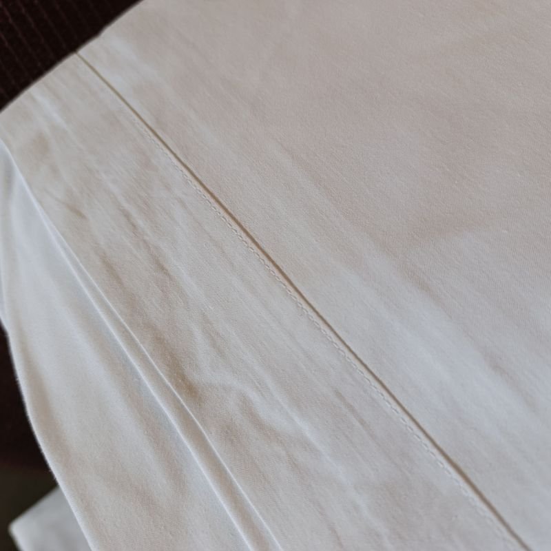 Sábanas de algodón marca Surtex, tamaño 2 plazas, color blanco - imagen 3